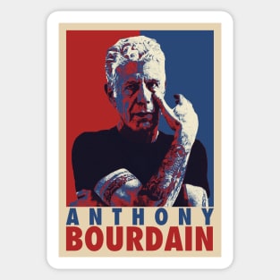 Anthony Bourdain Pop Art Style Sticker